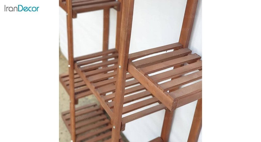 تصویر استند گل و گیاه چوبی مدل W53