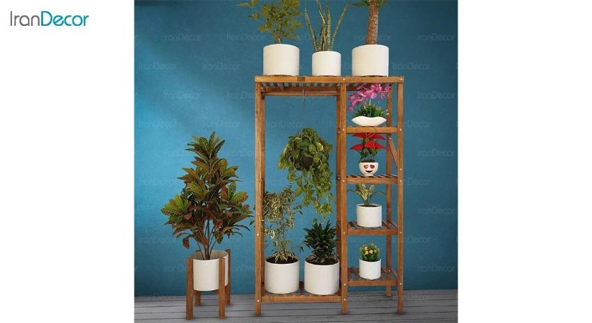 عکس استند گل و گیاه چوبی مدل W39