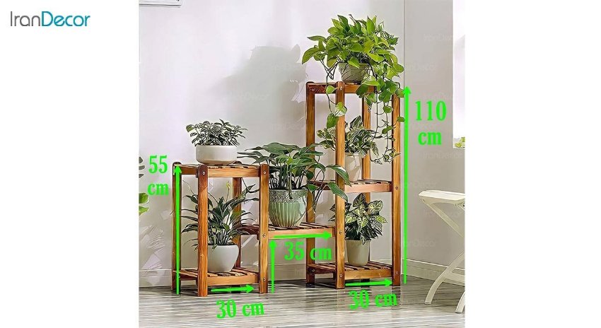 عکس استند گل و گیاه چوبی مدل W69