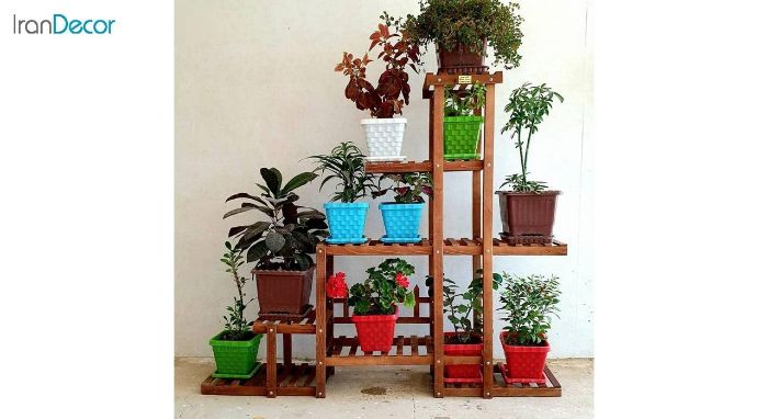 عکس استند گل و گیاه چوبی مدل W65