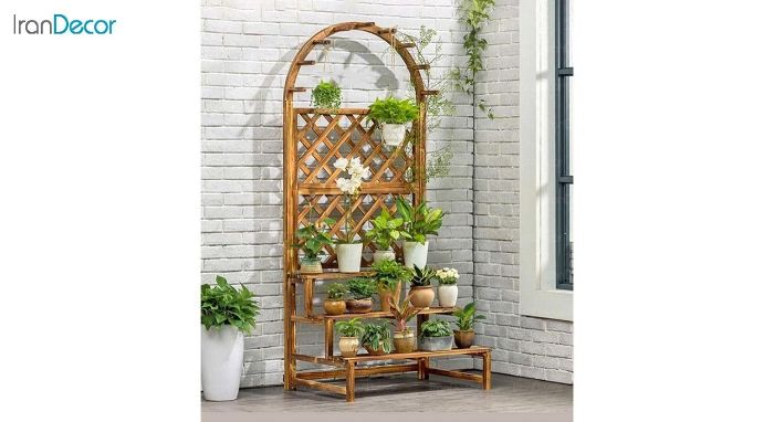 عکس استند گل و گیاه چوبی مدل W34