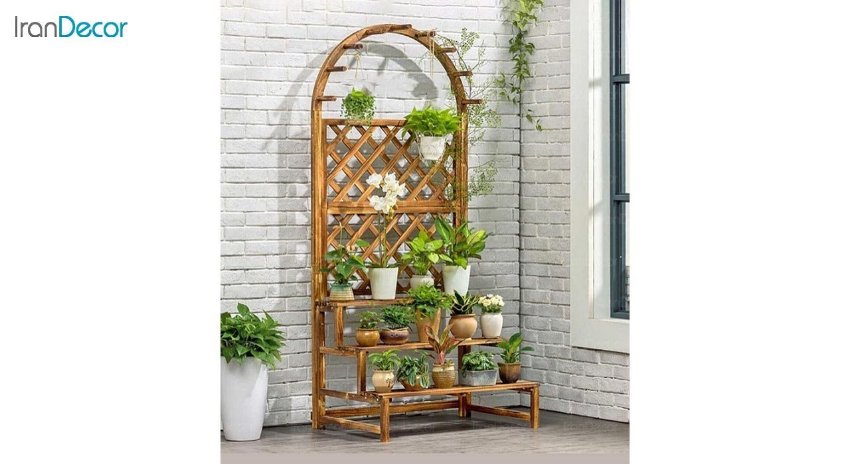عکس استند گل و گیاه چوبی مدل W34