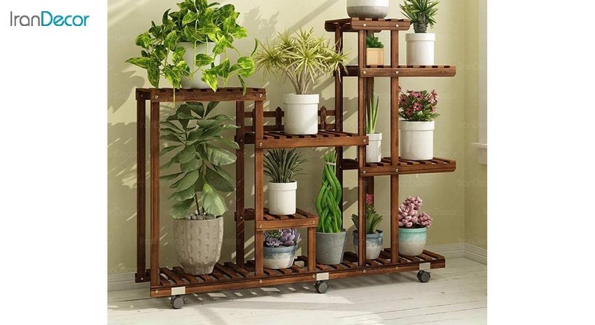 عکس استند گل و گیاه چوبی مدل W42