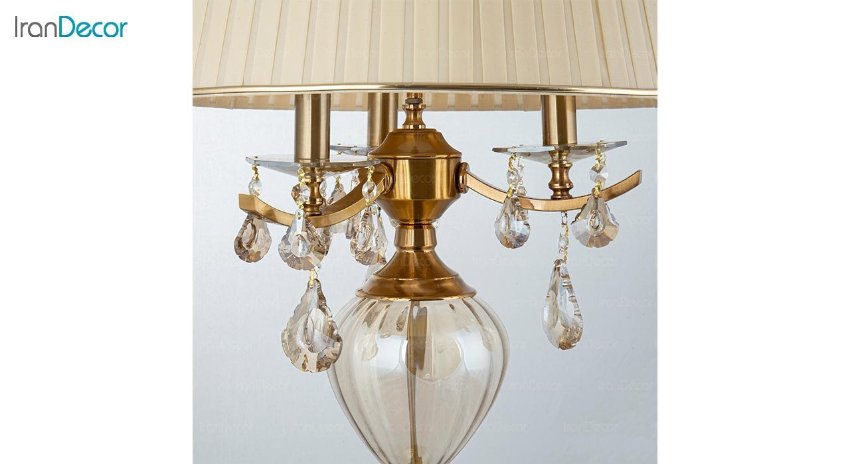 عکس آباژور رومیزی سه شعله آصفیان مدل آلیس A-1305