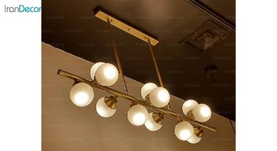 تصویر چراغ آویز خطی مدرن 12 شعله مدل S242