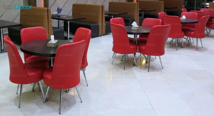 تصویر صندلی پایه فلزی جهانتاب مدل آرت مون کد 1256