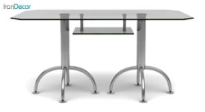 تصویر میز مستطیل پایه فلزی جهانتاب مدل 1034G کد 4251