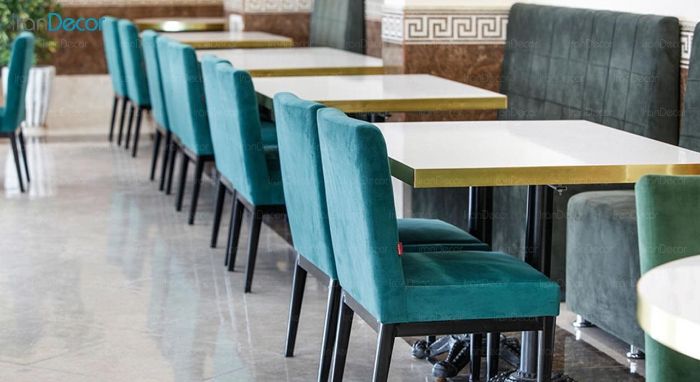 تصویر میز مستطیل پایه فلزی جهانتاب مدل S6 کد 4311