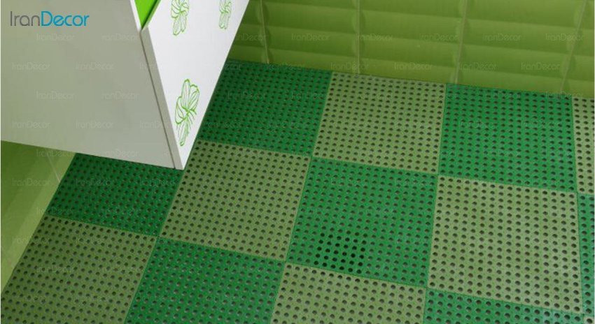 تصویر کفپوش تایل مدل مشبک کدT0101