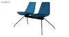 تصویر صندلی پایه فلزی دو نفره هلگر مدل باترفلای Butterfly WS - 101