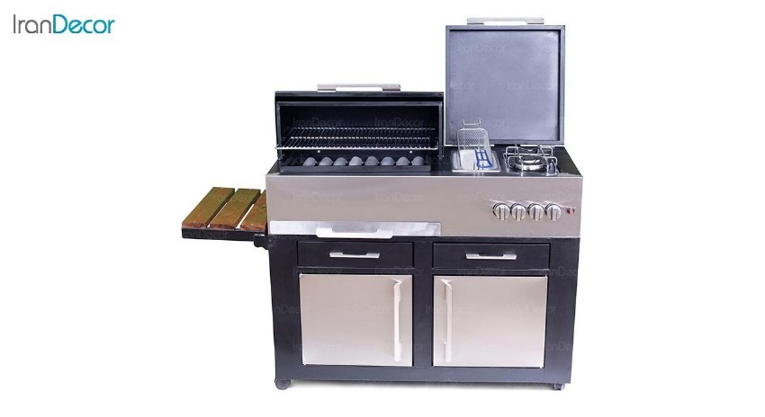 تصویر کباب پز باربیکیو گازی چند کاره استیل مدل CC70