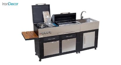 باربیکیو گازی آیلند با نمای استیل کد CC113