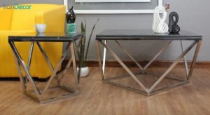 تصویر سرویس میز جلو مبلی سنگی کد 102