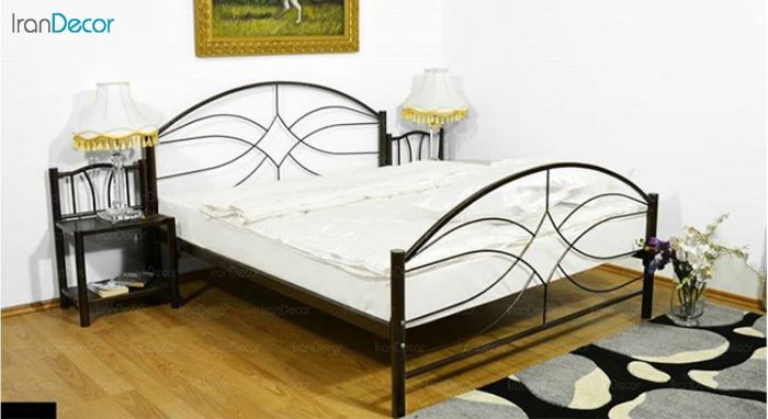  تخت خواب دونفره فلزی دورمی مدل M15
