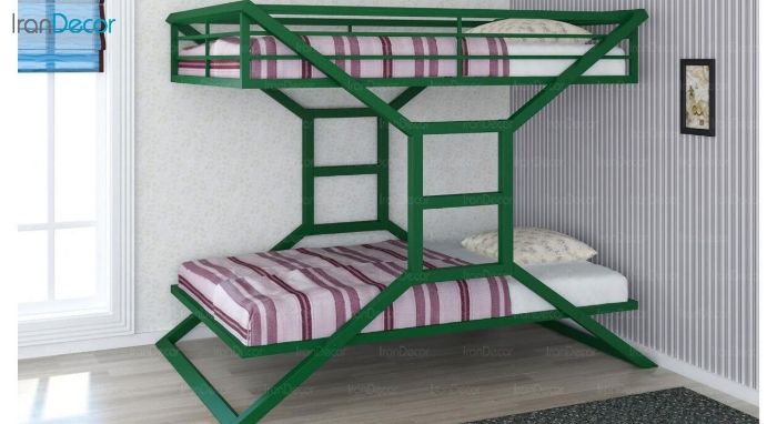 تخت خواب دو طبقه فلزی دورمی مدل s12 