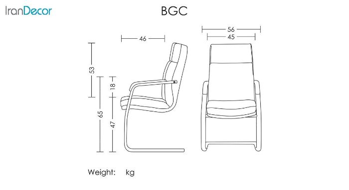 تصوير صندلی کنفرانسی آرتمن مدل BGC