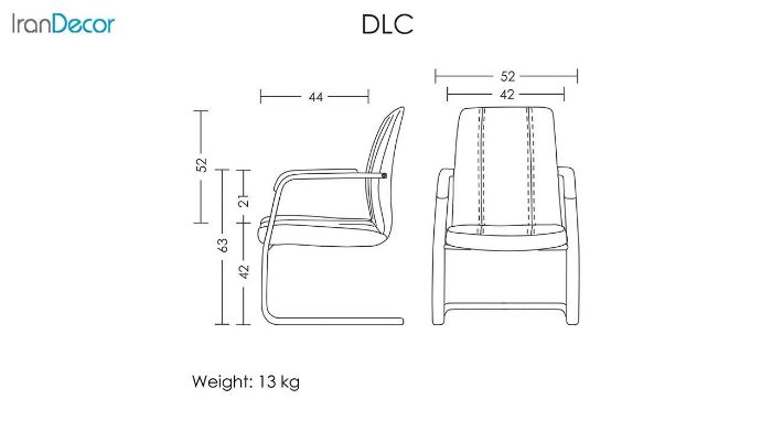 تصوير صندلی کنفرانسی آرتمن مدل DLC