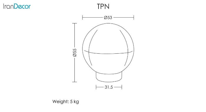 تصویر نشيمن پاف کروی آرتمن مدل TPN