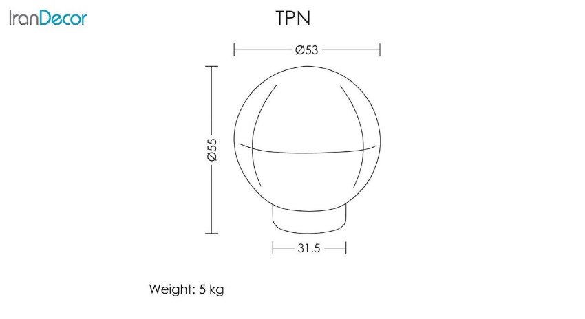 تصویر نشيمن پاف کروی آرتمن مدل TPN