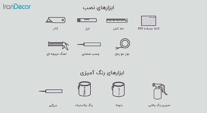 پنل دیوارپوش سه بعدی پلیمری مدل موج