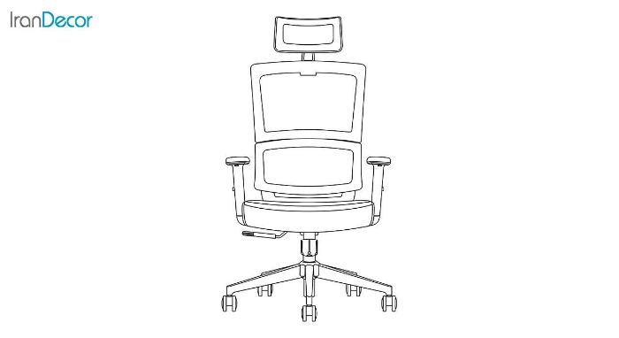 صندلی اداری مدیریتی نیلپر مدل OCM 113