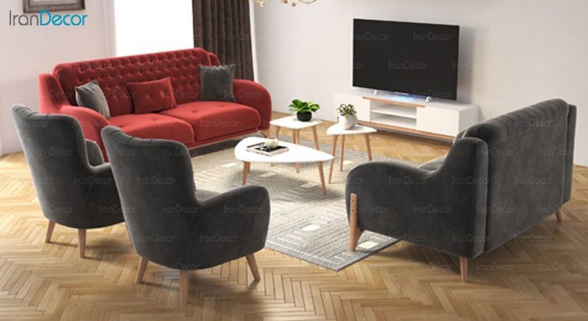 تصویر سرویس مبل راحتی نیلپر مدل کارین Karin NHSS881