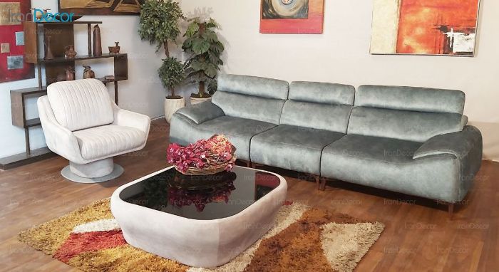 سرویس مبل مدرن راحتی نیک آذین مدل سیدنی با مکانیزم پشت سری قابل تنظیم